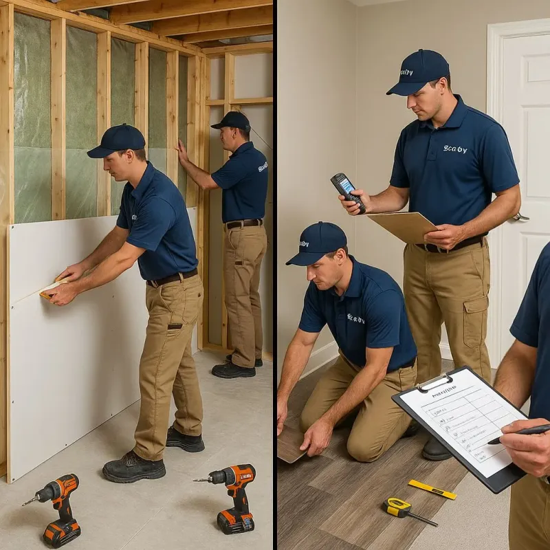Repairs and Reconstruction process in Caledonia, NY